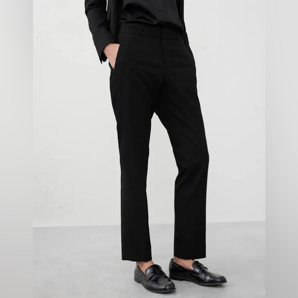 Banana Republic Factory Ryan Curvy Stretch Black Women's Trousers